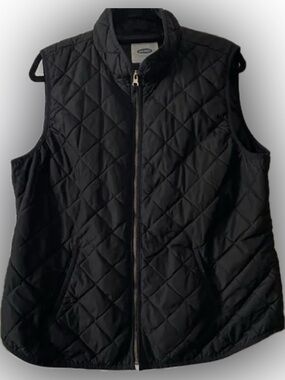 Old Navy Women's Quilted Vest size L in Black